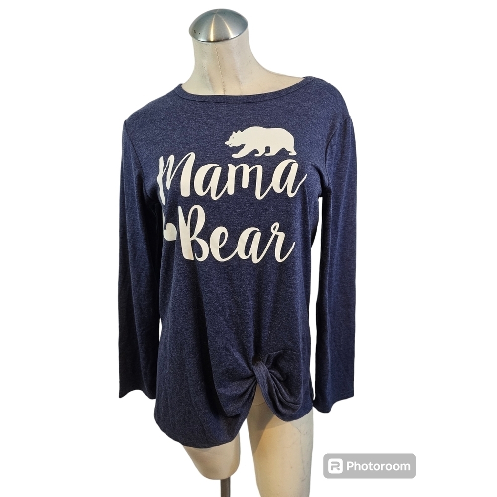 3/$25 Mama Bear Size S Long Sleeve Top